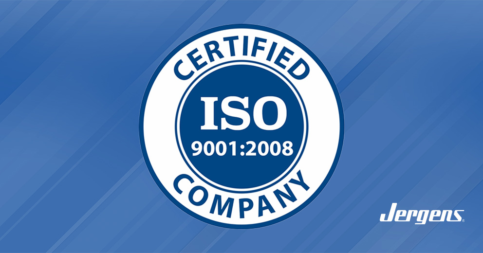 Jergens, Inc. Recertifies to ISO 9001:2008